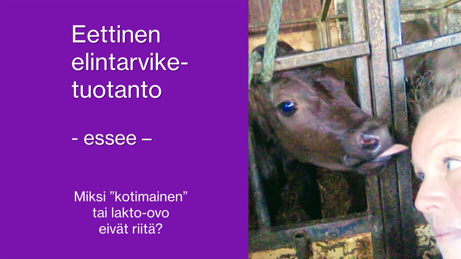 Eettinen elintarviketuotanto – essee
