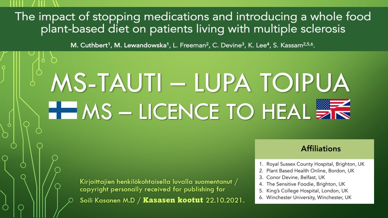 MS – Lupa parantua. MS – Licence to heal