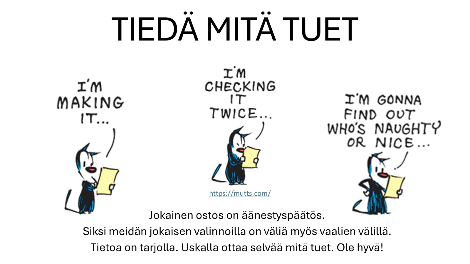 Tiedä mitä tuet