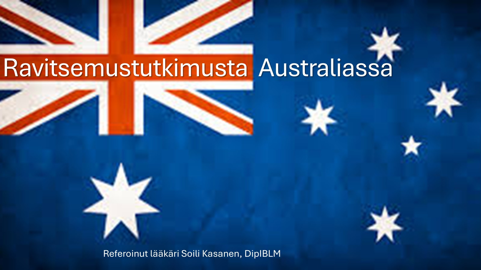 Ravitsemustutkimusta Australiassa
