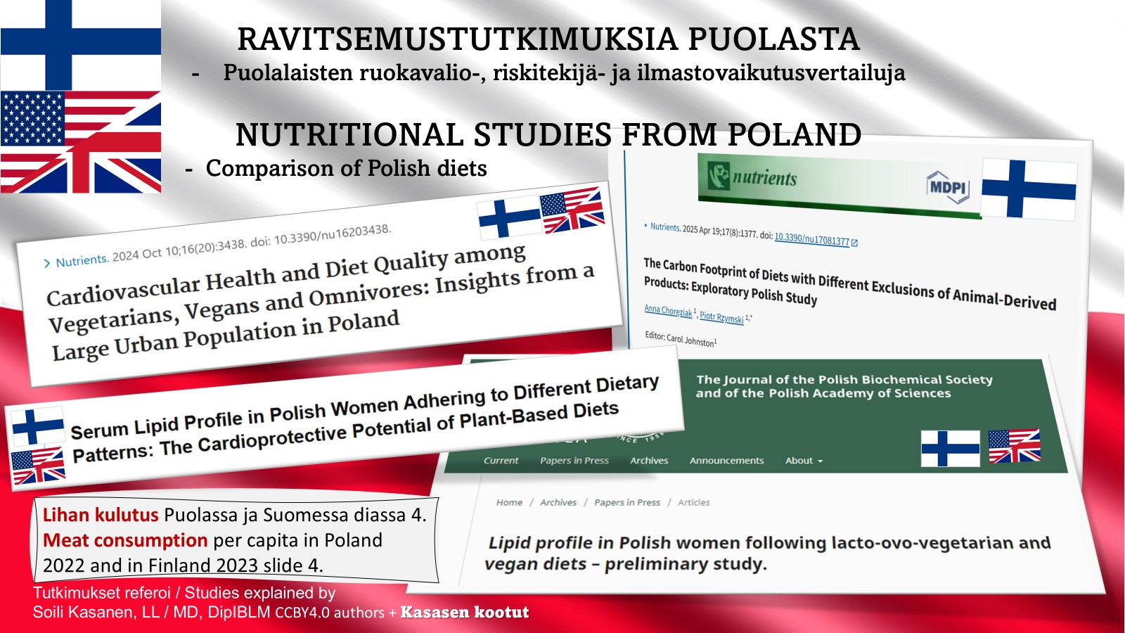 Ravitsemustutkimuksia Puolasta – Nutritional studies from Poland