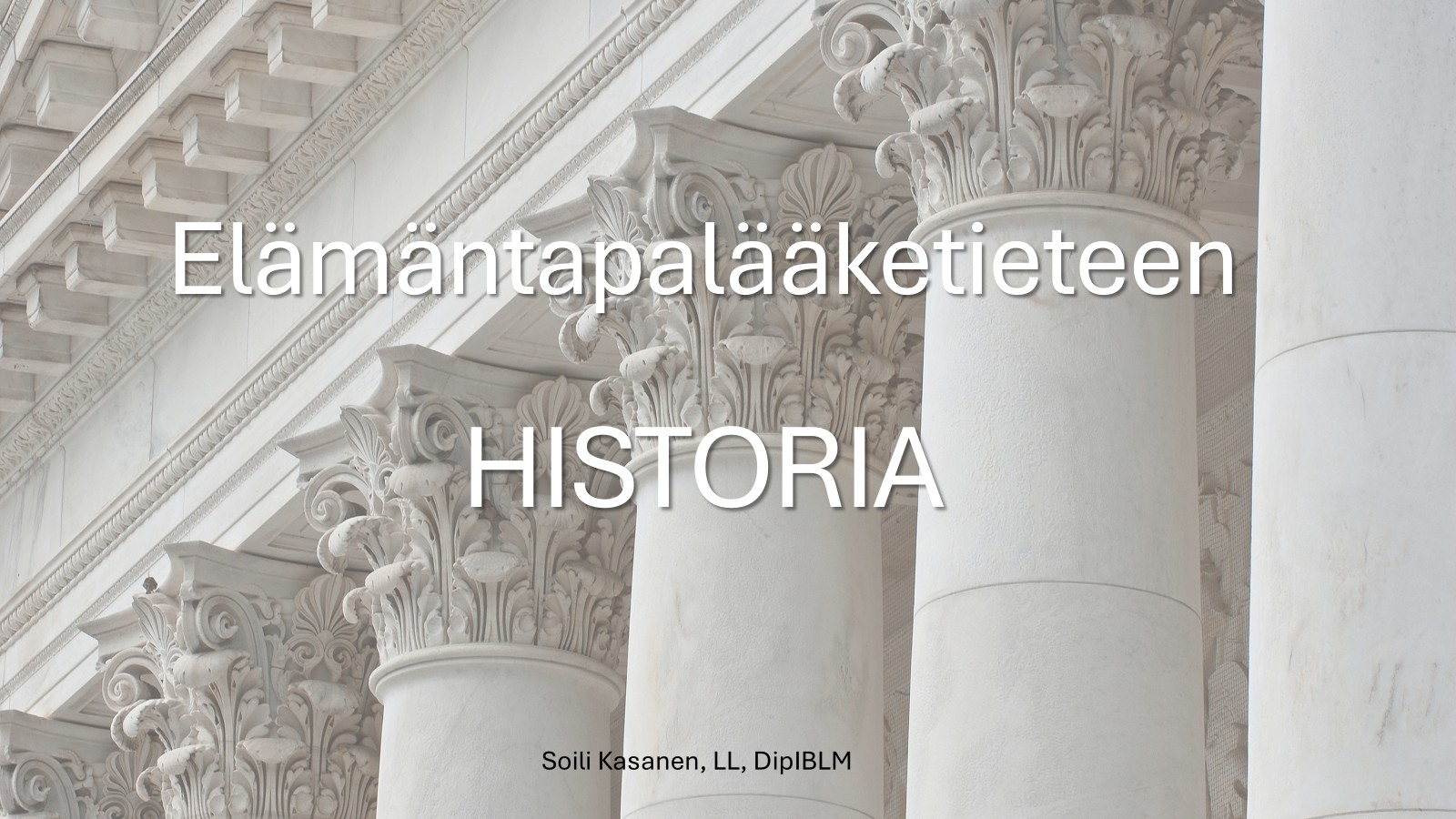 Elämäntapalääketieteen HISTORIA
